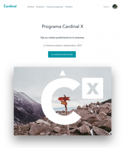 Web del programa Cardinal X