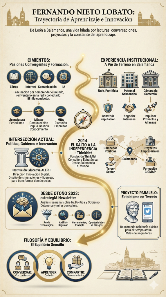 Imagen infográfica resumen curriculum Fernando Nieto Lobato