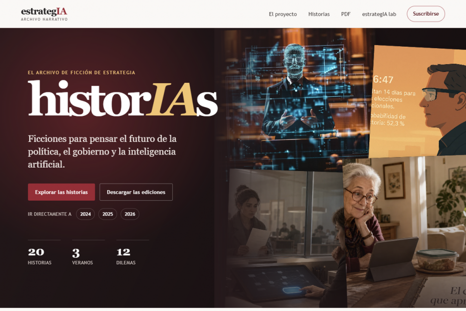 Portada del Archivo historIAs con el título y varias ilustraciones de los relatos